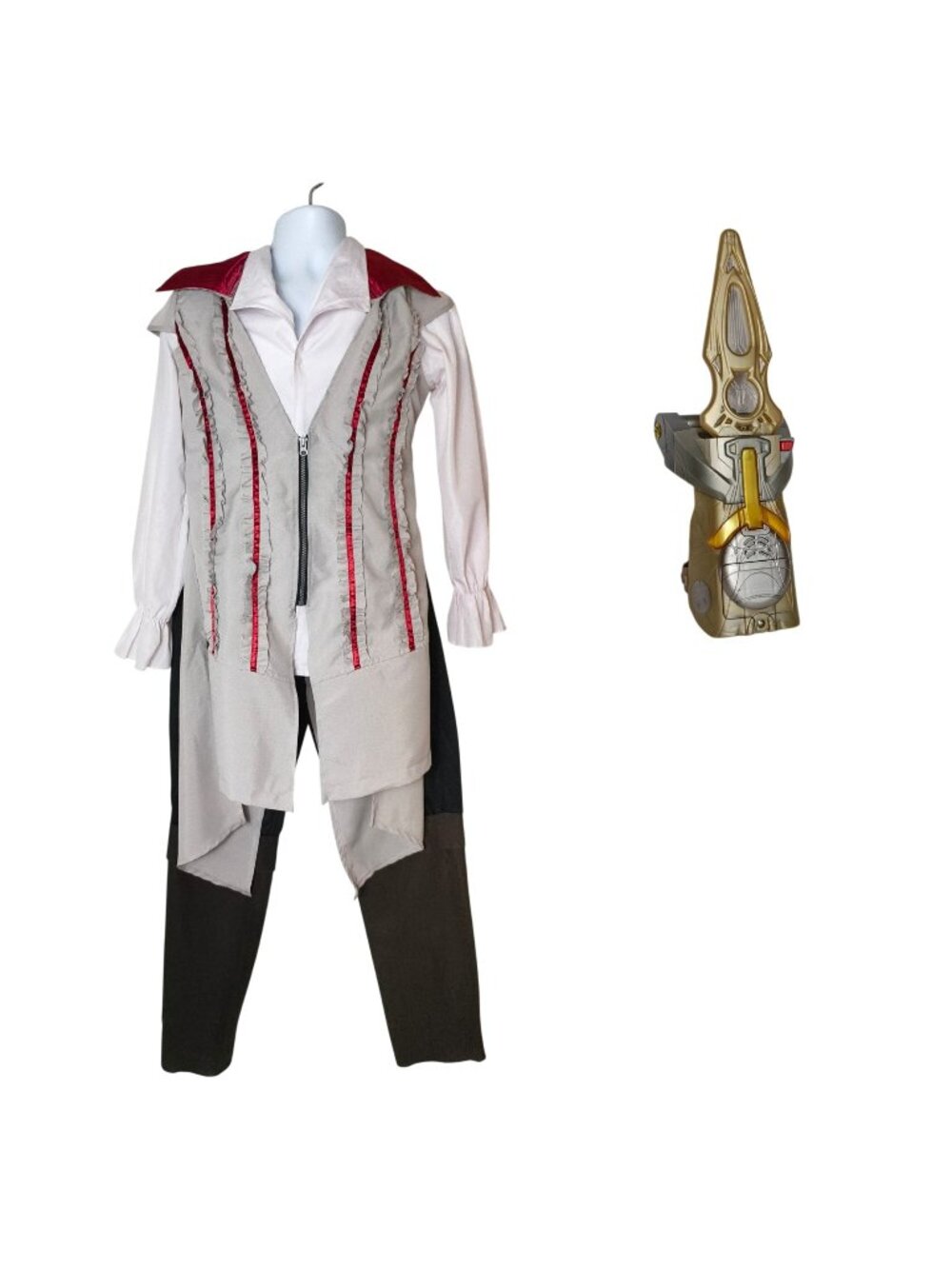 Assassins Creed Boys L Costume 3 pc Light-Up FX Gauntlet Halloween Cosplay